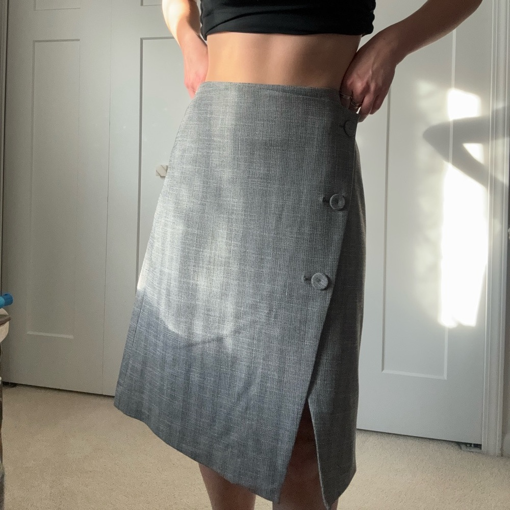 Club Monaco Pencil Skirt Button Side
